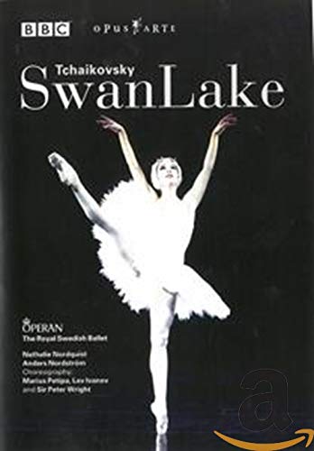 DVD cover for Swan Lake ballet, featuring a ballerina in white.