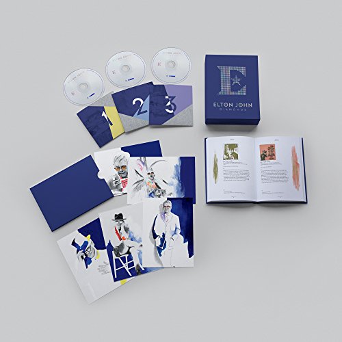 Elton John “Diamonds” CD box set with booklets and three discs.