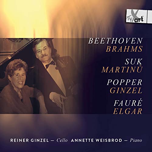 CD cover featuring cellist Reiner Ginzel and pianist Annette Weisbrod.