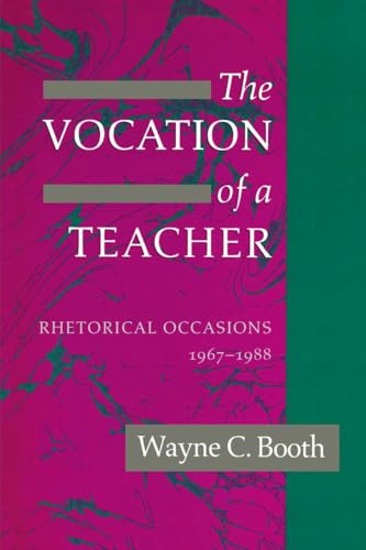 The Vocation of a Teacher: Rhetorical Occasions