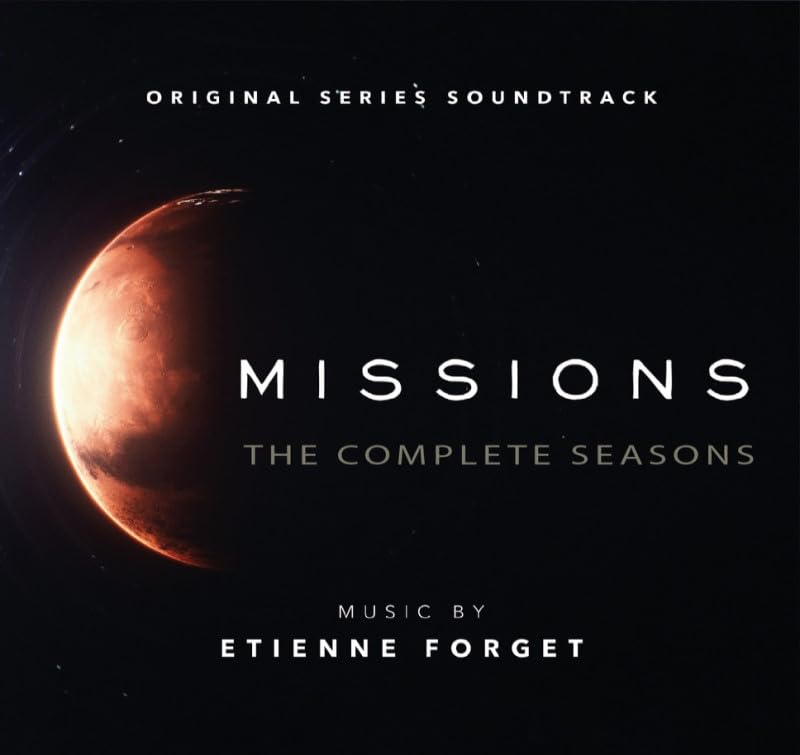CD cover for "Missions" soundtrack by Etienne Forget, featuring a planet.