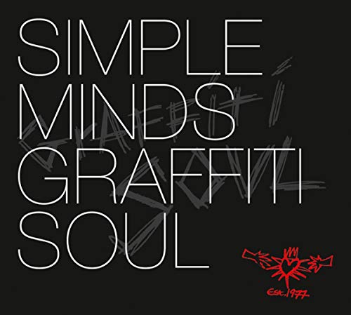 Simple Minds "Graffiti Soul" CD cover, white text on black with red logo.