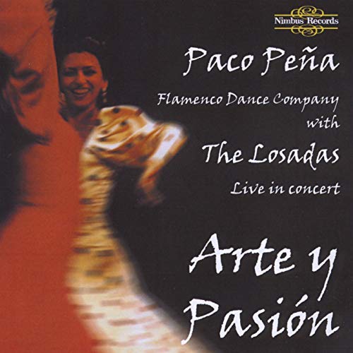 CD cover for Paco Peña’s “Arte y Pasión” featuring a flamenco dancer.