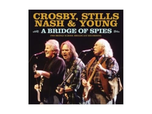 Crosby, Stills, Nash & Young album cover featuring three musicians with instruments.