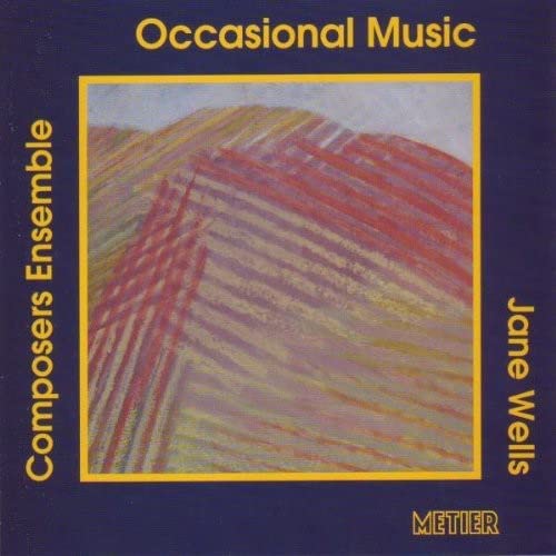 CD cover for "Occasional Music" by Jane Wells, abstract landscape art.