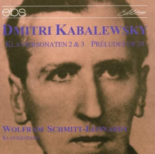 CD cover featuring a black and white portrait of Dmitri Kabalewsky.