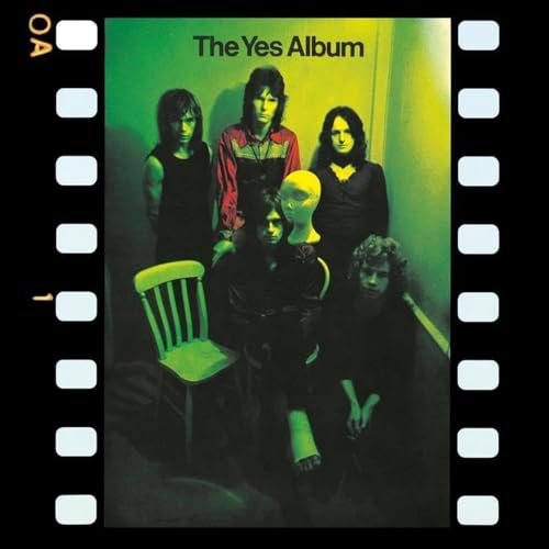 Yes album cover featuring five band members and a mannequin.