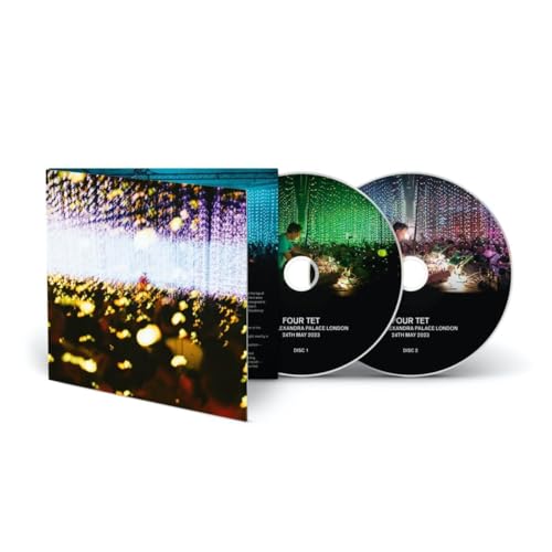 Four Tet live album CD with two discs and blurred lights image.
