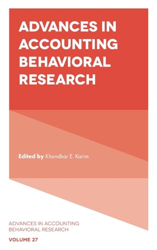 Advances in Accounting Behavioral Research