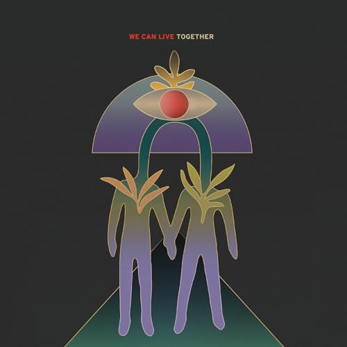 Album cover with two figures holding hands under an eye-shaped arch.