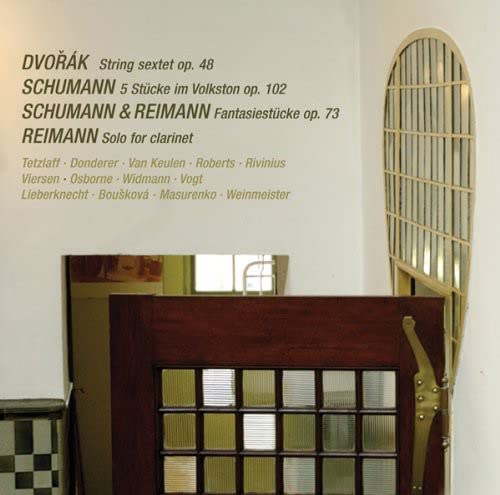 CD cover with composers’ names and a window/doorway image.