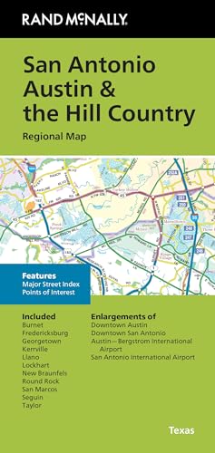 Rand McNally Folded Map: San Antonio Austin & the Hill Country Regional Map