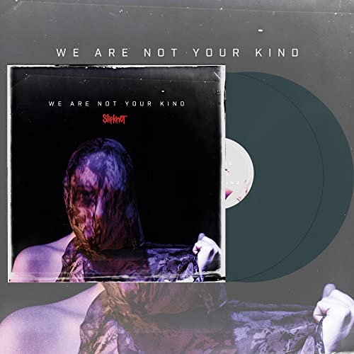 Slipknot's "We Are Not Your Kind" vinyl record with masked figure cover art.