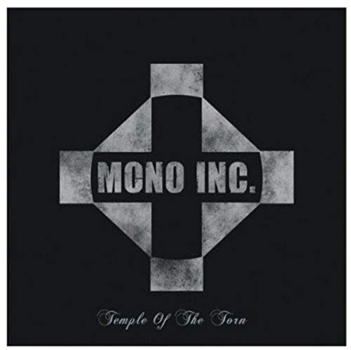 Mono Inc. album cover, black background with a white and black geometric design.