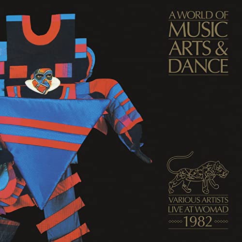 CD cover: WOMAD 1982 live album featuring abstract figure and tiger.