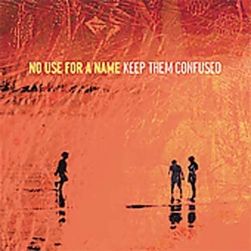 Red textured album cover with silhouettes of three people and white title text.