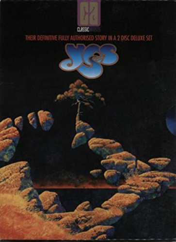 DVD cover for "Definitive Fully Story" by Yes, featuring surreal landscape.