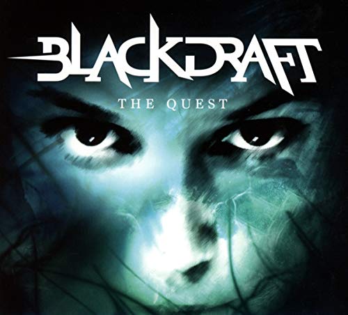 Blackdraft album cover: eyes peering through cracked blue and white surface.