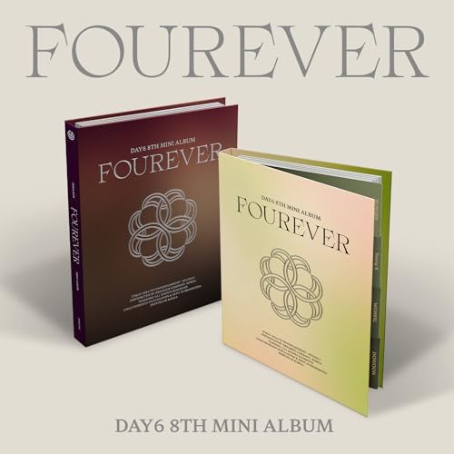 Day6 "Fourever" album cover featuring two CD cases with floral designs.