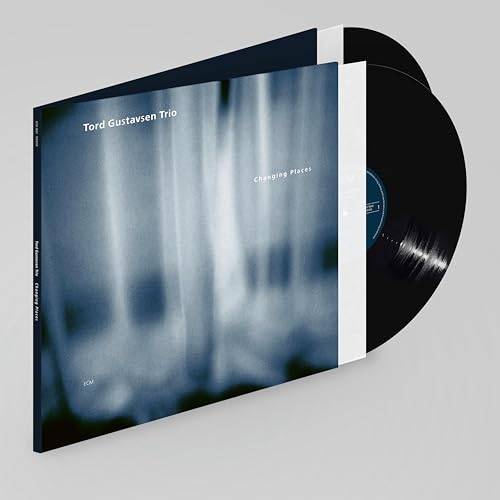 Tord Gustavsen Trio Changing Places vinyl record with blue abstract cover art.