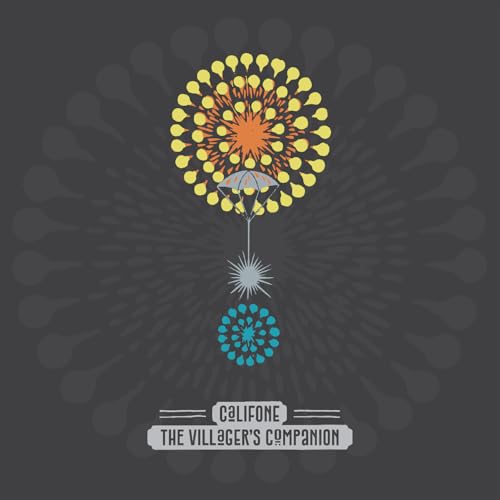 Album cover for Califone’s “The Villagers Companion” with abstract floral design.