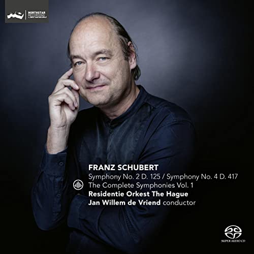 CD cover featuring portrait of conductor Jan Willem de Vriend and text.