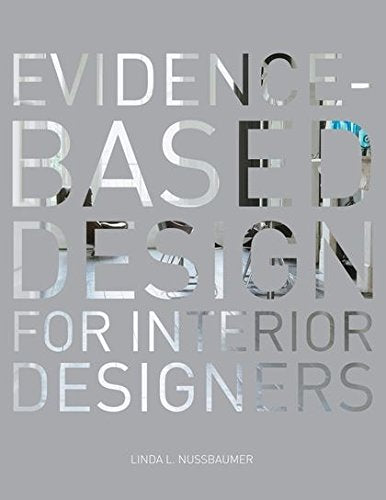 Book cover: "Evidence-Based Design for Interior Designers" with abstract imagery.