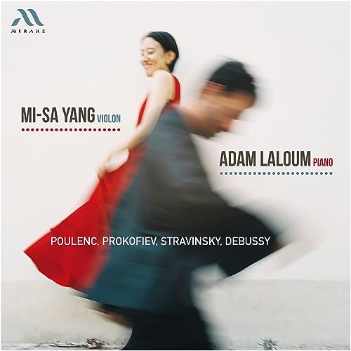 CD cover featuring Mi-sa Yang and Adam Laloum, with blurred motion.