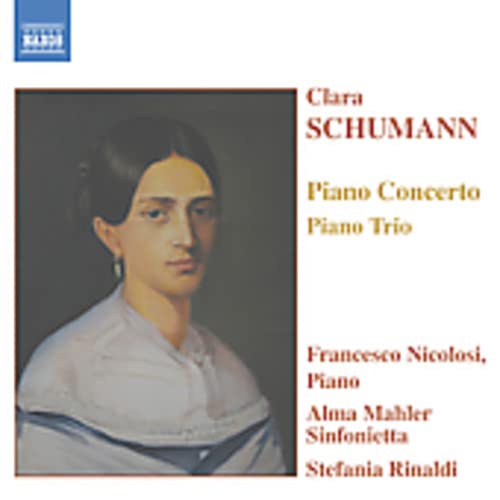 CD cover featuring a portrait of Clara Schumann and text details.