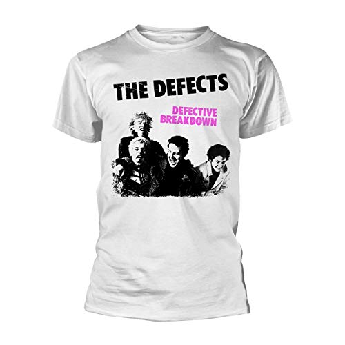 The Defects T Shirt Defective Breakdown Band Logo Official Mens White L