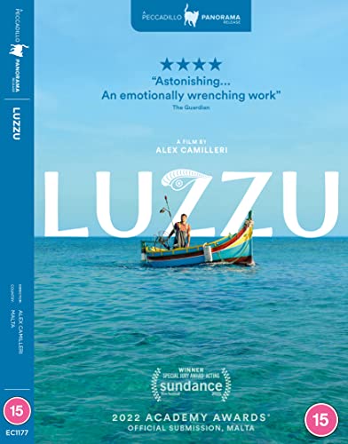 DVD cover for "Luzzu" featuring a colorful boat on blue water.