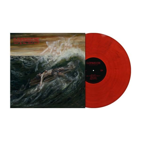 Lifesick vinyl record with stormy cover art and red disc.
