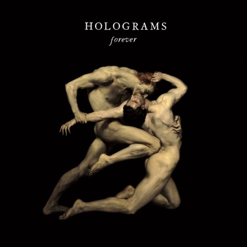 Album cover for "Holograms - FOREVER" featuring two embracing figures.