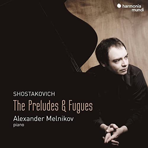 CD cover featuring pianist Alexander Melnikov and a grand piano.