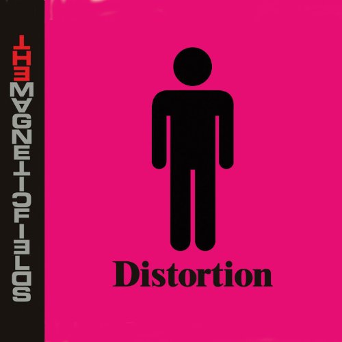 CD cover for “Distortion” by Magnetic Fields, featuring a stick figure.