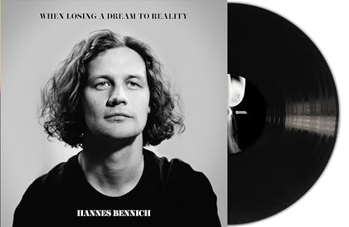 Hannes Bennich album cover with portrait and black vinyl record.