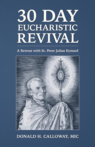 Book cover featuring St. Peter Julian Eymard and a monstrance.