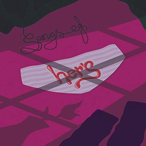 Album cover art featuring a striped pair of underwear with the word her's written.