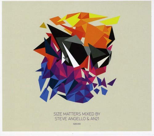 CD cover with abstract geometric shapes in purple, orange, and black.