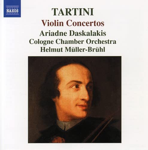 CD cover featuring a portrait of composer Giuseppe Tartini with a violin.