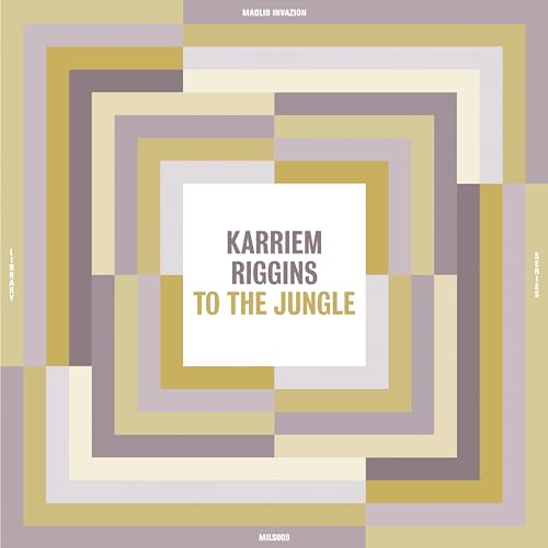 Album cover for Karriem Riggins’ “To The Jungle” with geometric design.