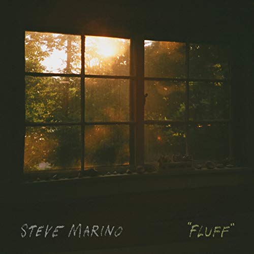 Window view with trees, album cover for Steve Marino’s “Fluff.”