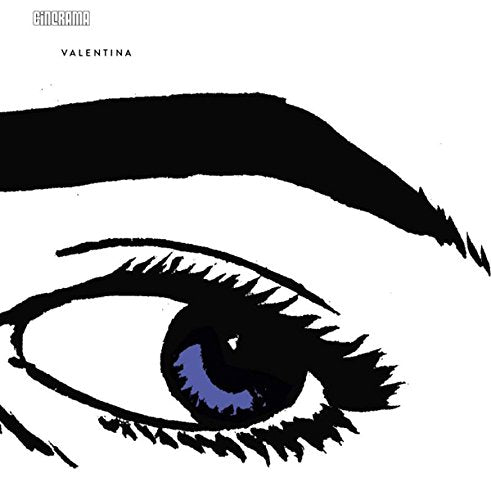 Close-up of an eye with thick black lines on a white background.