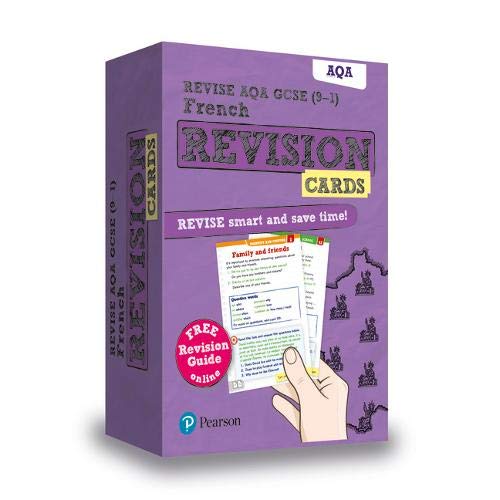 Pearson REVISE AQA GCSE (9-1) French Revision Cards: for home learning, 2022 and 2023 assessments and exams (Revise AQA GCSE MFL 16)