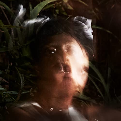 CD cover for Santigold’s “Spirituals” featuring a distorted portrait.