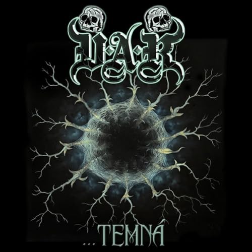 CD cover with skulls, thorny branches, and dark, swirling center.