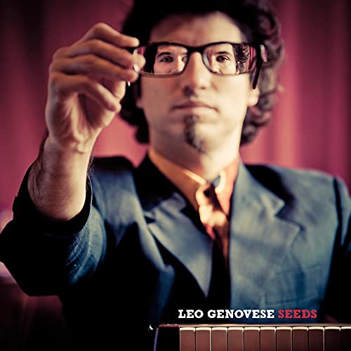 Leo Genovese "Seeds" CD cover: man with glasses holding seeds.