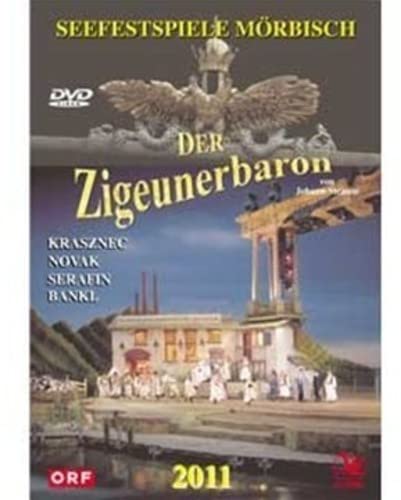 DVD cover for "The Gypsy Baron" opera, featuring a castle and eagle.