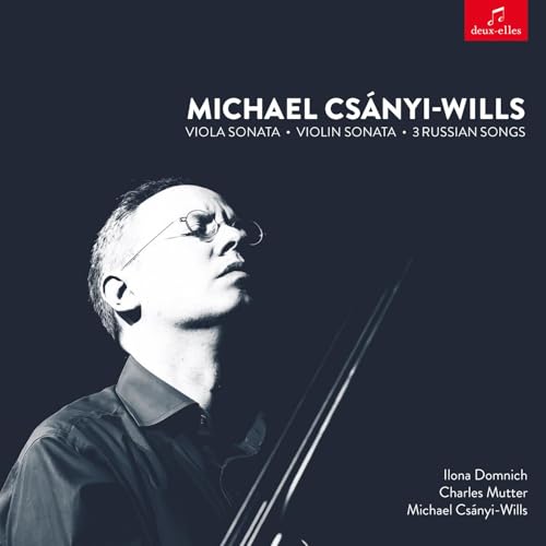CD cover featuring portrait of Michael Csányi-Wills with a viola.