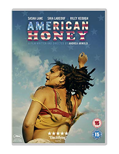 American Honey" DVD cover featuring a woman with dreadlocks against a blue sky.